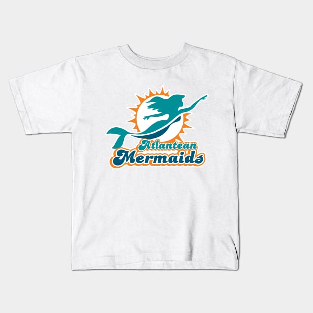 Atlantean Mermaids Kids T-Shirt by dizzoriented